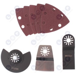 Daudzfunkcionālā instrumenta piederumu komplekts: delta zāģa asmeņi, zāģa asmeņi, naži, Starlock Plus asmeņi (5903794726284)