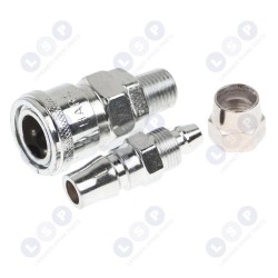 1/2 collu ātrais savienotājs 9 mm šļūtenei iesmidzināšanas veidnēm ()