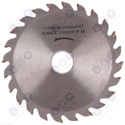 Karbīda zāģa asmens 115 x 20 - 22,2 mm 24T kokam (5903794727052)