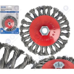 Sānu stiepļu birste 125 mm M14 leņķa slīpmašīnām (5903794735002)