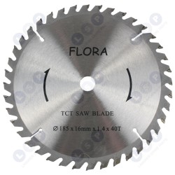 FLORA Widia disks 185 x 16 mm x 1,4 x 40 zobu (5903794727281)