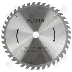 FLORA Widia disks 210 x 20 mm x 1,5 x 40 zobu (5903794727298)