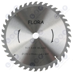 FLORA Widia disks 230 x 20 mm x 1,6 x 40 zobu (5903794727304)