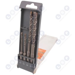 Betona urbju komplekts 5-10 mm, 4 gab., 110-160 mm, akmens SDS PLUS + (5903794727922)