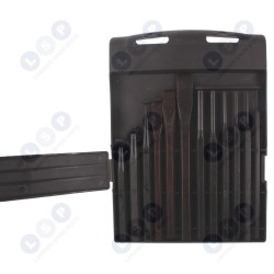 Perforatoru, caurumotāju un kaltu komplekts, 12 gab., garums 100–176 mm ()