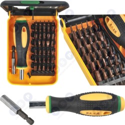 Ļoti izturīgu precīzu skrūvgriežu komplekts, izgatavots no S2 silikona tērauda, 37 gabali (5903794728691)