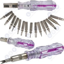 Precīzijas skrūvgriežu 16 daļu komplekts FLAT PH TORX (5903794728738)