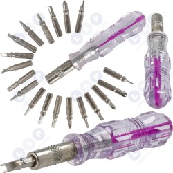 Precīzijas skrūvgriežu 20 daļu komplekts FLAT PH TORX (5903794728745)