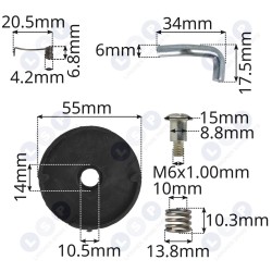 GX 168 startera remonta komplekts (5903794729407)