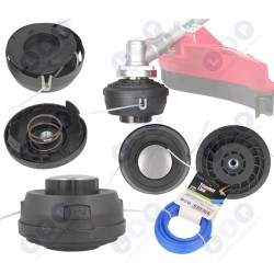 Trimera galva benzīna krūmgriezim AUTOMAT ar pastiprinātu auklu 2 x 4 x 24 mm ()