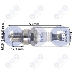 Aizdedzes svece STIHL MS181 231 251 FS40 FS56 CMR6H USR7AC motorzāģim (5903794735750)
