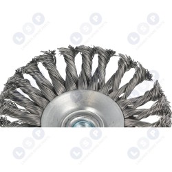 Leņķa slīpmašīnu stiepļu birste komplektā (5903794737679)