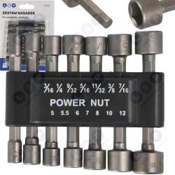 Metrisko collu uzgriežņu atslēgu komplekts, 14 uzgriežņu atslēgas (5903794737082)