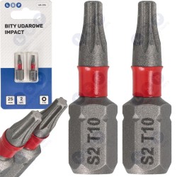 Trieciena uzgalis TORX T10 25 MM LSP IMPACT uzgaļu komplekts, 2 gab. (5903794736979)