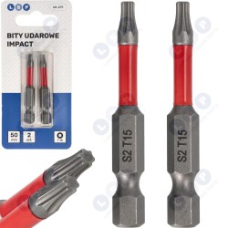 Trieciena uzgalis TORX T15 50 MM LSP IMPACT uzgaļu komplekts, 2 gab. (5903794737006)