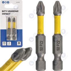 Trieciena uzgaļu komplekts POZIDRIV PZ2 50 MM LSP IMPACT uzgaļi 2 gab. (5903794737044)