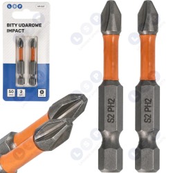Triecienskrūvgriezis PHILIPS PH2 50 MM LSP IMPACT uzgaļu komplekts, 2 gab. (5903794736887)