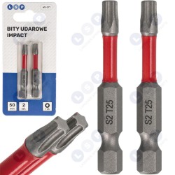 Trieciena uzgalis TORX T25 50 MM LSP IMPACT uzgaļu komplekts, 2 gab. (5903794736924)