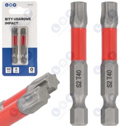Trieciena uzgalis TORX T40 50 MM LSP IMPACT uzgaļu komplekts, 2 gab. (5903794736962)