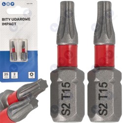 Trieciena uzgalis TORX T15 25 MM LSP IMPACT uzgaļu komplekts, 2 gab. (5903794736993)
