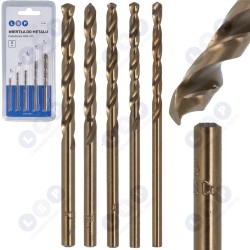 HSS urbis tēraudam, metāla urbju komplekts 2–5 mm, 5 daļas (5903794736856)