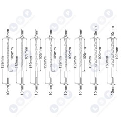 Urbju komplekts betonam SDS PLUS 6-10MM 8 gab. (5903794736771)
