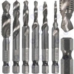 HSS vītņošanas urbju komplekts M3–M10 6 gab. urbšanai un vītņošanai (5903794736733)