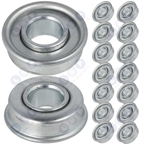 Universāls gultnis benzīna zāles pļāvēja ritenim 12,7 mm x 28,6 mm 16 gab. ()