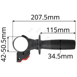 Papildu rokturis universālajai urbjmašīnai GBH2-26 (5903794737792)