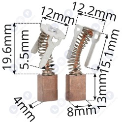 Угольные щетки GSR GSB 18V-21 140 180 1607000CZ1 (5903794736573)