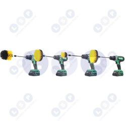 Skrūvgriežu tīrīšanas birstes komplektam ar 150 mm adapteri (5903794738331)