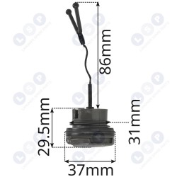 98-013 Eļļas vāciņš HUSQVARNA 135 140 440 445 (5903794738355)