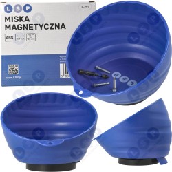 Magnētiskā bļoda, apaļa darbnīcas tvertne skrūvēm un bultskrūvēm (5903794738089)