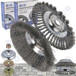 Izkapts stiepļu birste, suku komplekts, mīksta, cieta + uzgalis ()