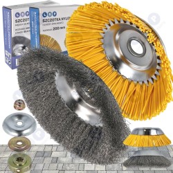 Benzīna krūmgriežu tīrīšanas birste + uzgalis ()