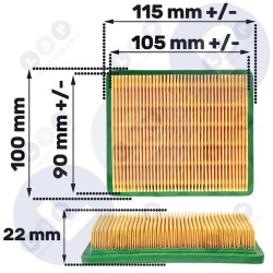 NAC zāles pļāvēja filtra komplekts ()