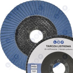 Cirkonija lapiņu disks T27 120 T-LSP125X120PC (5903794738188)