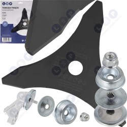 Griešanas asmens 3 zobi STIHL krūmgriezim M12 x 1,5 + stiprinājums, biezs 3 mm ()