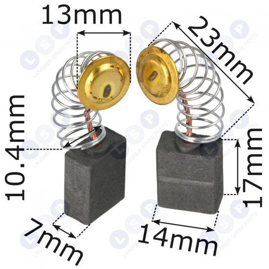 Oglekļa sukas 7,5 x 14 x 18 mm universālas slīpmašīnas, zāģi, urbjmašīnas (5903794709669)