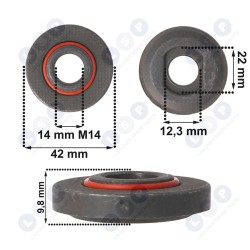 Pašfiksējošs uzgrieznis leņķa slīpmašīnām SDS paplāksne slīpmašīnām ()