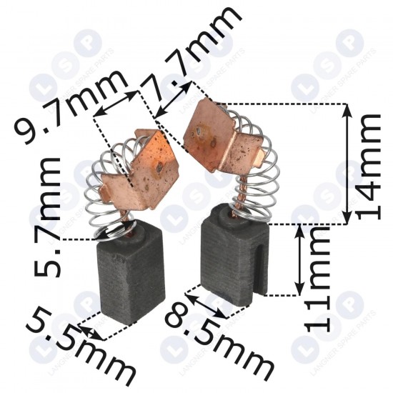 Elektroinstrumentu ogles sukas 5,5x8,5x11 mm universālas (5903794709812)
