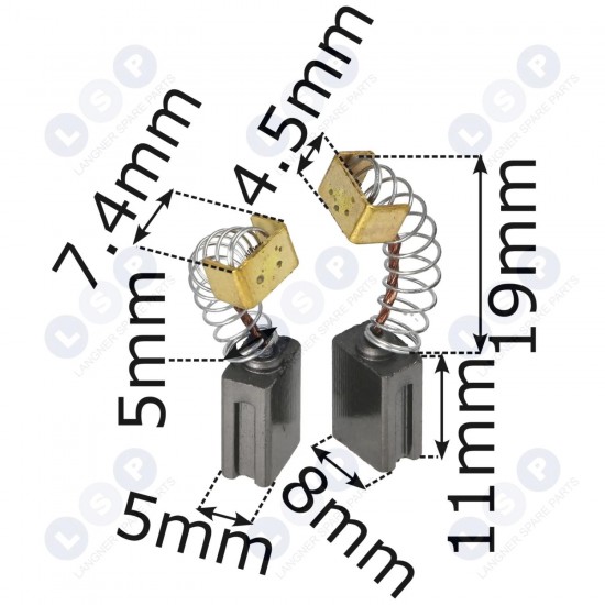 Ogles sukas 5x8x11mm EINHELL TOPEX GRIZZLY PARKSIDE (5903794709911)