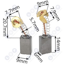 Ogles sukas 6x9x14mm Ferm, Skil, Toy, Topex, Einhell (5903794709942)