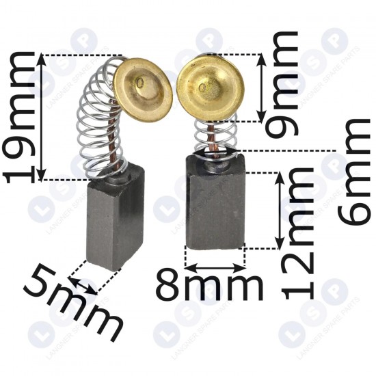 Ogles sukas 5x8x12 mm EINHELL BLACK DECKER BLAUKRAFT (5903794710016)