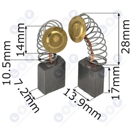 Elektroinstrumentu ogles sukas 7,2 x 13,9 x 17 mm universālas (5903794720770)