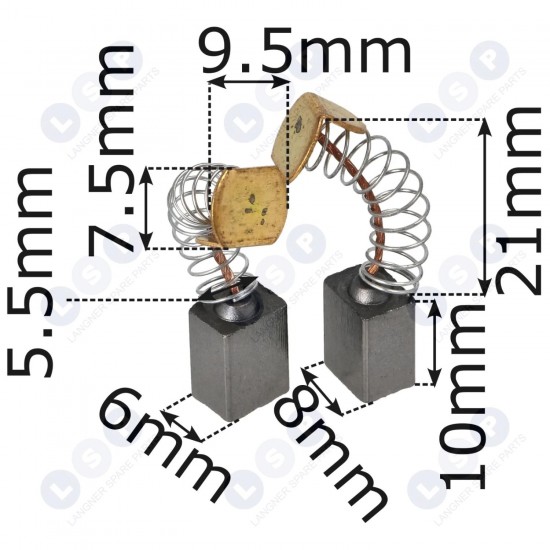 Ogles sukas 6x8x10 mm SKILL RYOBI EINHELL PARKSIDE (5903794729681)