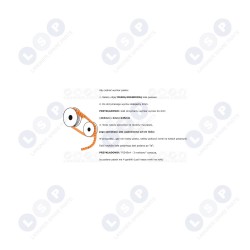 Ķīļrievu piedziņas siksna 238 mm x 7 mm, 2 rievas (5903794720787)