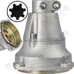 Krūmgrieža sajūga grozs - trumuļa savienotājs 26 mm caurulei, 7 griezēji (5903794711235)