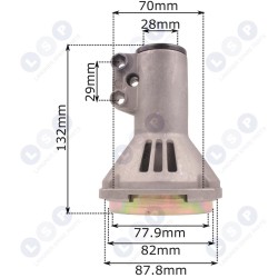 Sajūga grozs, krūmgrieža cilindrs, 28 mm savienotājs, 7 griezēji (5903794711280)
