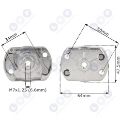Startera uzgrieznis NAC DEMON krūmgriezim M7 x 1,25 mm (5903794711396)